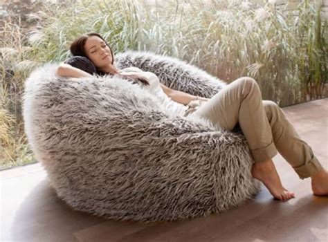 fake fur bean bag|oversized furry bean bag chair.